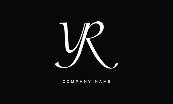 YR, RY, Y, R Abstract Letters Logo Monogram