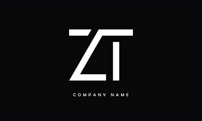 ZT, TZ, Z, T Abstract Letters Logo Monogram
