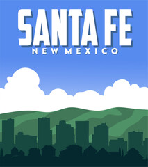 Fototapeta premium Santa Fe New Mexico with beautiful views