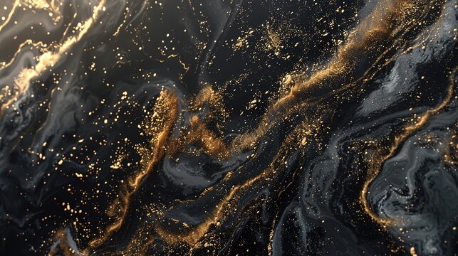 Timeless elegance captured in a captivating black-gold backdrop