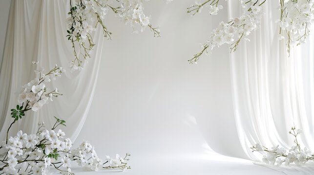 Versatile and timeless, this white backdrop suits a wide range of themes and styles. 