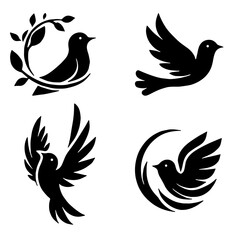 Bird Logo: Avian Symbol, Wildlife Branding, Flat Vector Design