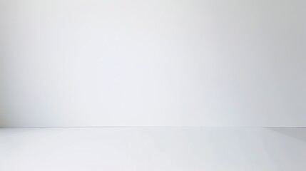 Fototapeta premium Fresh and inviting, this white backdrop sets the stage for engaging and memorable presentations. 