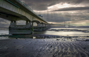 The Prince of Wales Bridge also known as the Second Severn Crossing is the M4 motorway bridge over the River Severn between England and Wales, UK