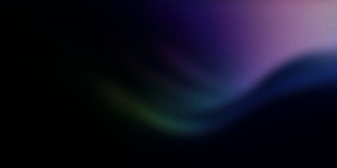 An elegant abstract gradient blending deep black with rich shades of purple, blue, and green. This sophisticated design is perfect for creating moody and atmospheric backgrounds for various projects
