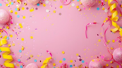 Bubbly and Festive Pop Art Style Poster Background with Copyspace for Mockup Design