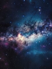 Fototapeta premium Galaxy with many stars