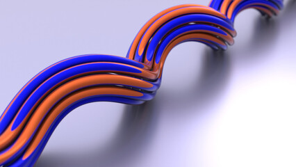 Simple, minimal, and modern or contemporary graphic art or background. 3D render