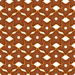 Pattern homemade cookie different taste in pastry biscuit