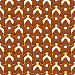 Pattern homemade cookie different taste in pastry biscuit
