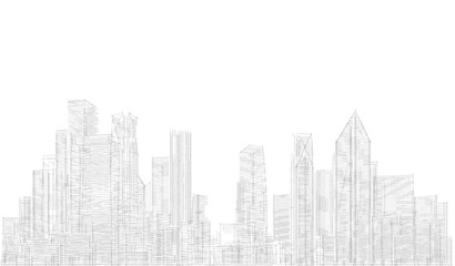 Fototapeta premium city skyline