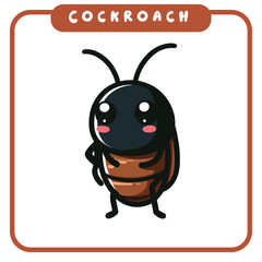 cute cockroaches, coloring book