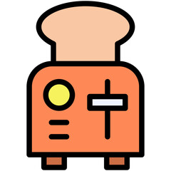 toaster filled line icon