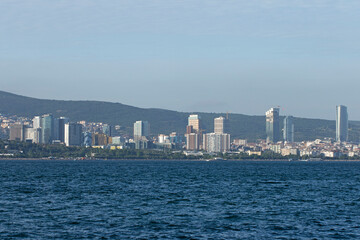 Obraz premium A partial view of Maltepe and Kartal in Istanbul