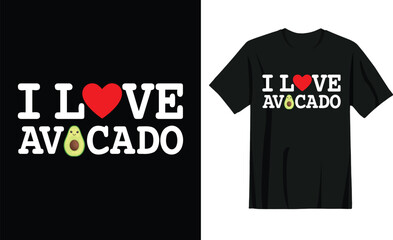 I love avocado t-shirt design. Avocado lover.