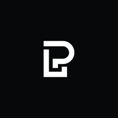 PL letter logo, P letter logo, PL logo, P  logo