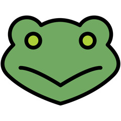 frog filled line icon