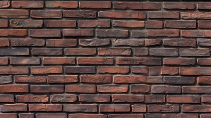 Fototapeta premium Brick wall background wallpaper featuring a rustic and textured surface, perfect for adding an urban or vintage aesthetic to any space.