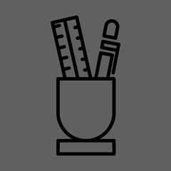 Pencil Case icon Design