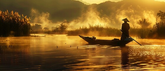 Mesmerizing photo showcases traditional Burmese fisherman Inle Lake