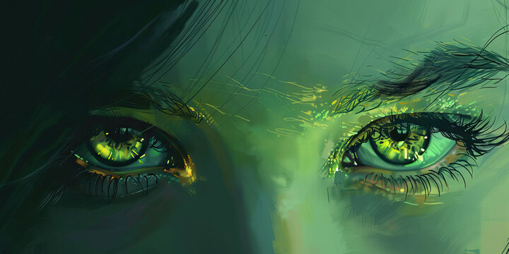 Jealousy (Green): A pair of eyes looking sideways, symbolizing envy or covetousness
