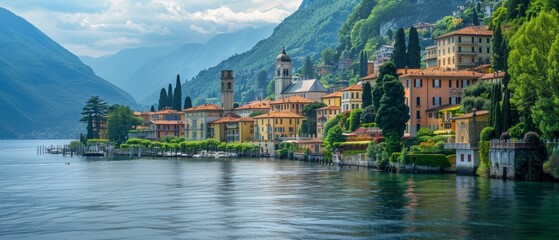 Mesmerizing photo showcases serene Lake Como nestled Northern Italy