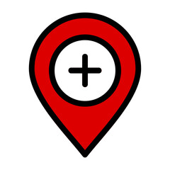Fototapeta premium Location Icon