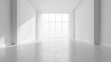 Obraz premium empty room with window