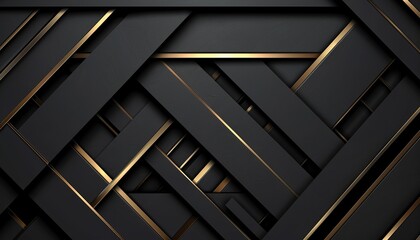 Obraz premium geometric straight stripes gold lines background. Luxury concept