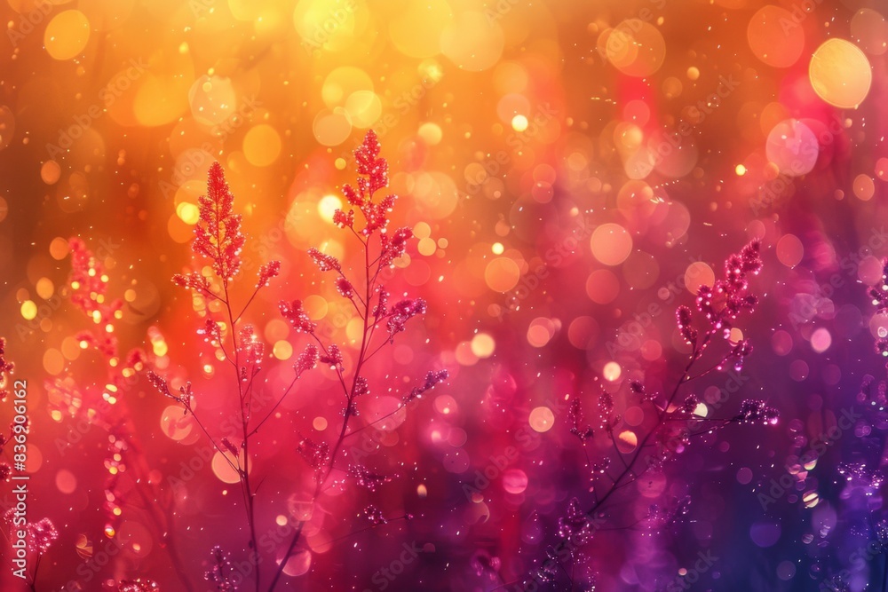 Canvas Prints beautiful colorful background with bokeh and lights