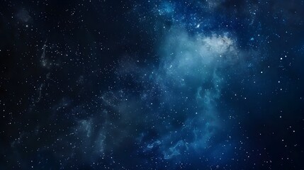 Mesmerizing Starry Night Sky with Milky Way Galaxy in Deep Blue Backdrop