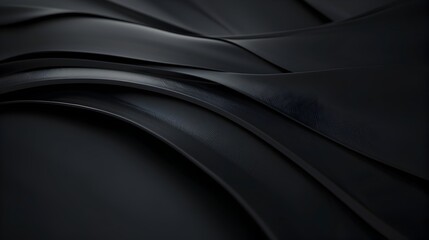 Fototapeta premium wallpaper background Minimalist Black Backdrop with Soft Shadows and Sharp Highlights Combining Contemporary Abstract Shapes and Lines