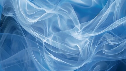 Obraz premium Mesmerizing Swirling Blue Abstract Background with Ethereal Translucent Patterns