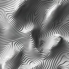 Fototapeta premium Discomfort (Gray): A wavy line indicating unease or physical discomfort