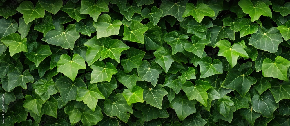 Poster Background of ivy leaves with copy space image.