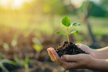 Celebrating World Soil Day with seed tree in hands