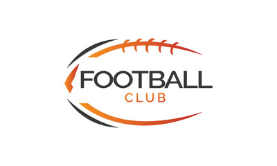 American Football badge logo vector - Rugby logo
