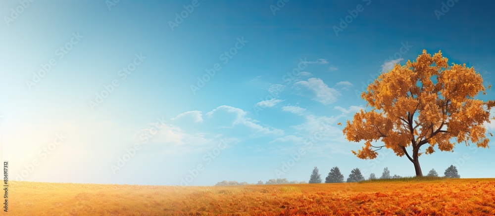 Poster background featuring an indian summer with copy space image.