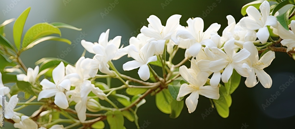 Aufkleber Jasmine Flower with copy space image for design use.