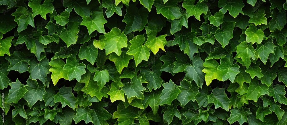 Aufkleber background of ivy leaves with copy space image.
