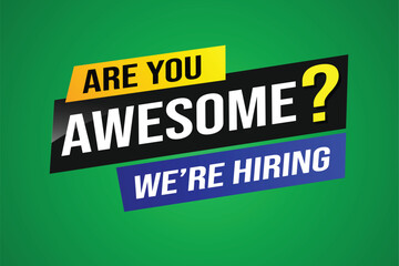 Are you awesome word concept vector illustration  and 3d style, landing page, template, ui, web, mobile app, poster, banner, flyer, background, gift card, coupon, label, wallpaper

