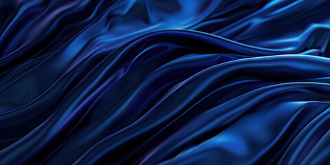 Fototapeta premium Melancholy (Dark Blue): A downward-curving line with a drooping tip, symbolizing deep sadness or pensiveness