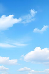 blue sky in summer