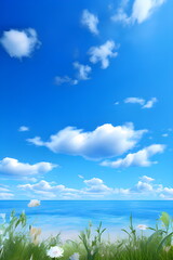 Obraz premium blue sky in summer