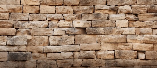 Stone wall serves as the backdrop for a copy space image.