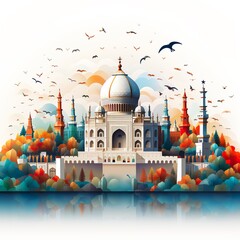 illustration of a mosque