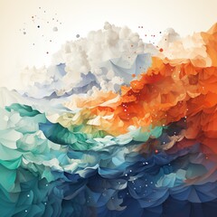 abstract background with flowers