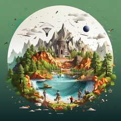 illustration, vector, fantasy