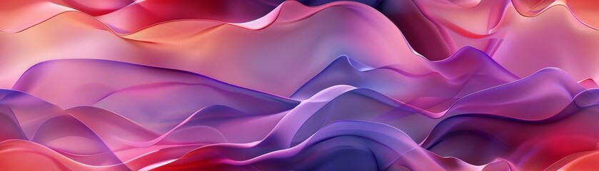 Abstract background with flowing colorful waves in shades of red, purple, and blue, creating a stunning visual art design.