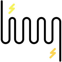 coil filled line icon